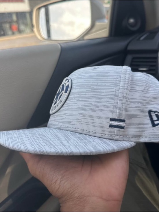 NFL Other - NFL Light Gray Patterned Snapback Hat with Navy Detail